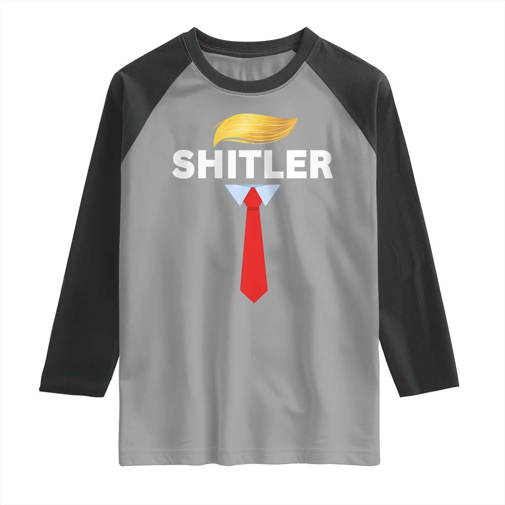 Funny Political Satire Raglan Shirt Sarcastic Political Parody TS02 Sport Gray Black Print Your Wear