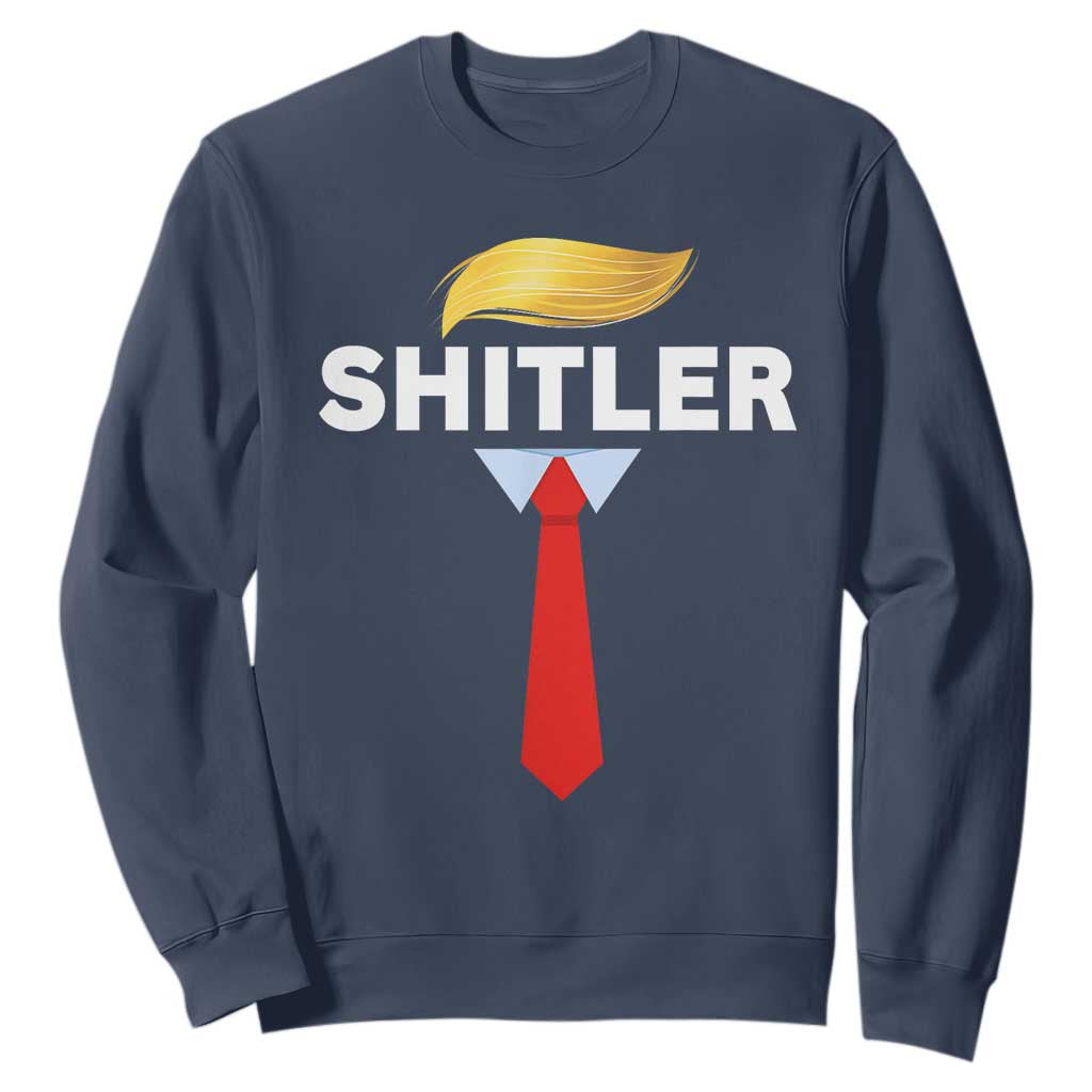 Funny Political Satire Sweatshirt Sarcastic Political Parody TS02 Navy Print Your Wear