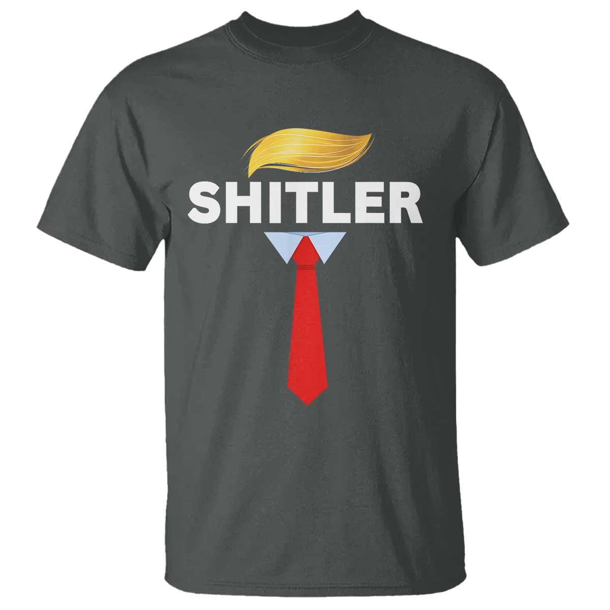 Funny Political Satire T Shirt Sarcastic Political Parody TS02 Dark Heather Print Your Wear