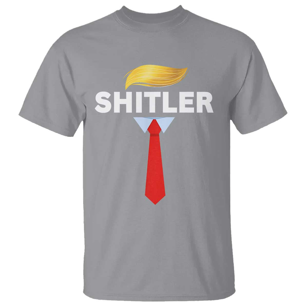 Funny Political Satire T Shirt Sarcastic Political Parody TS02 Sport Gray Print Your Wear