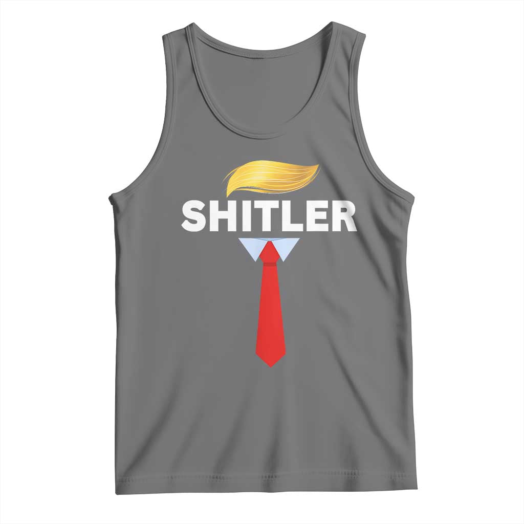 Funny Political Satire Tank Top Sarcastic Political Parody TS02 Black Heather Print Your Wear