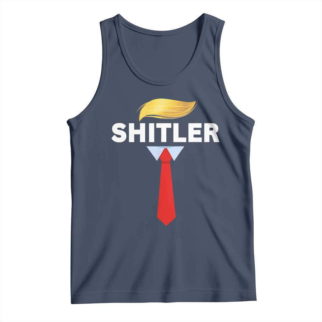 Funny Political Satire Tank Top Sarcastic Political Parody TS02 Navy Print Your Wear