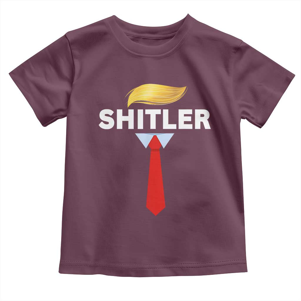 Funny Political Satire Toddler T Shirt Sarcastic Political Parody TS02 Maroon Print Your Wear