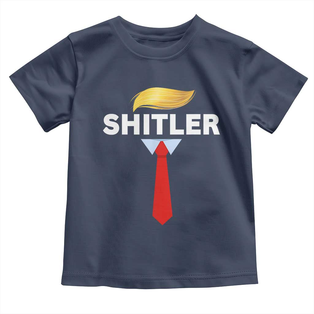 Funny Political Satire Toddler T Shirt Sarcastic Political Parody TS02 Navy Print Your Wear