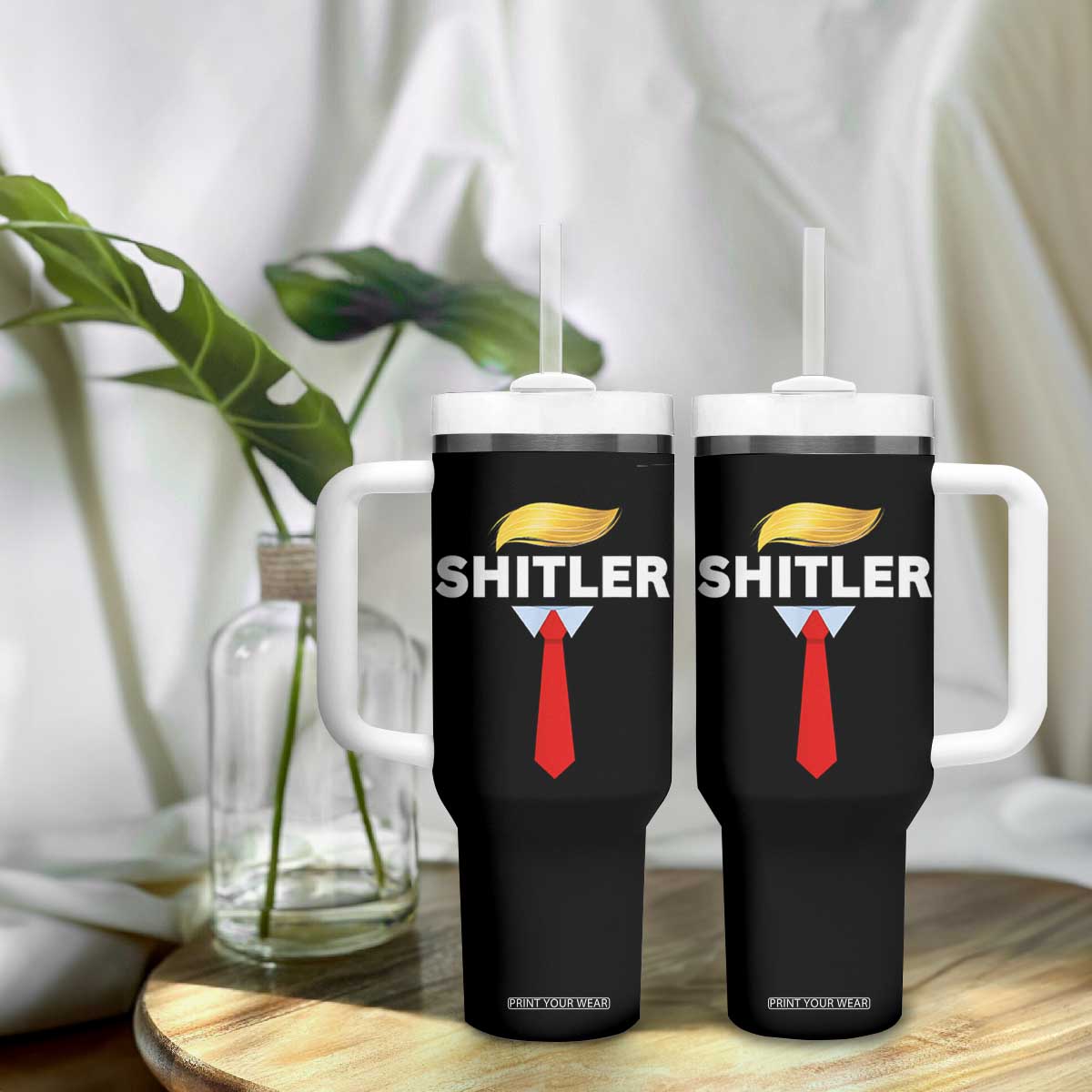 Funny Political Satire Tumbler With Handle Sarcastic Political Parody TS02 Print Your Wear