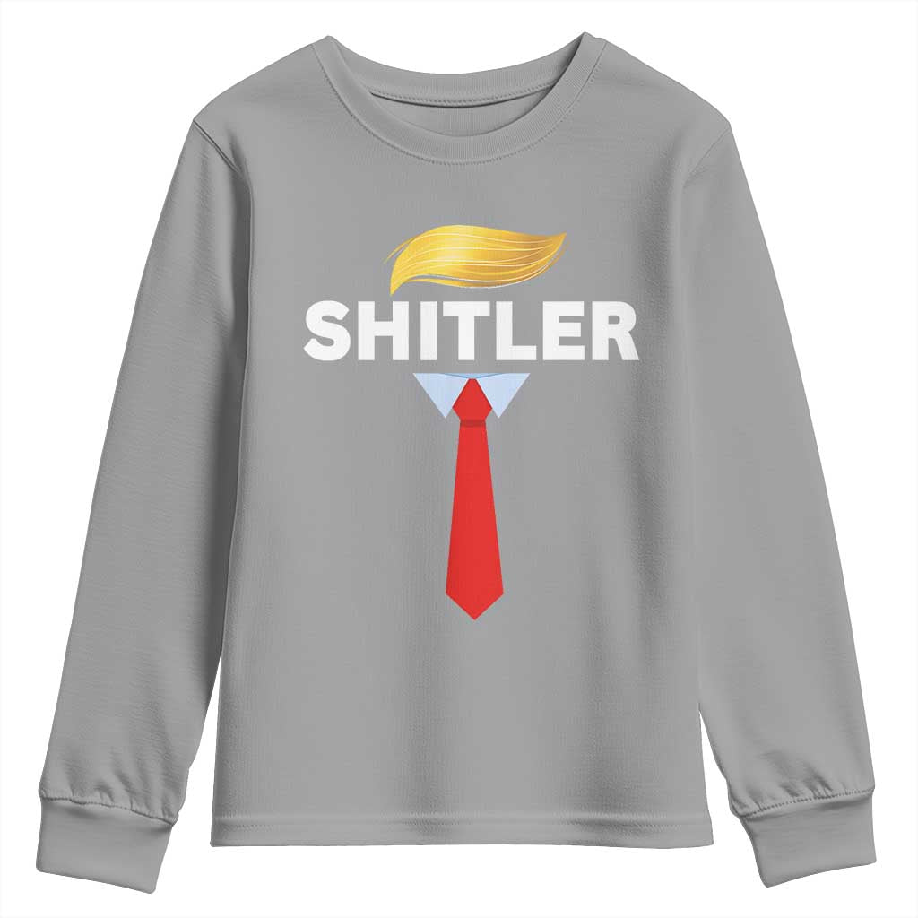 Funny Political Satire Youth Sweatshirt Sarcastic Political Parody TS02 Sport Gray Print Your Wear