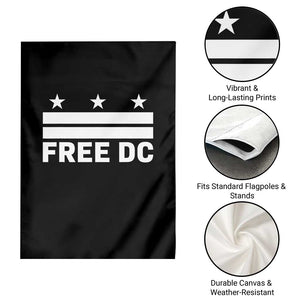 Free DC Garden Flag Defend Washington D.C. Statehood Politics TS02 Print Your Wear