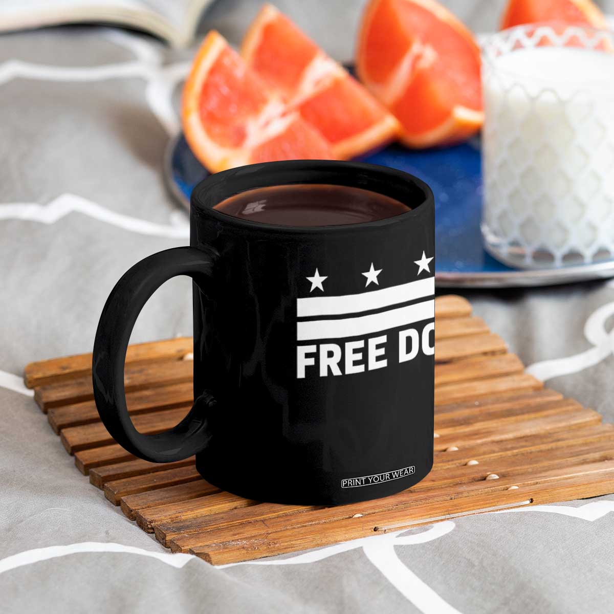 Free DC Coffee Mug Defend Washington D.C. Statehood Politics TS02 Print Your Wear