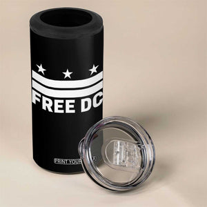 Free DC 4 in 1 Can Cooler Tumbler Defend Washington D.C. Statehood Politics TS02 Print Your Wear