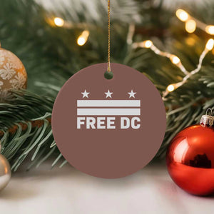 Free DC Ceramic Ornament Defend Washington D.C. Statehood Politics TS02 1pc Mocha Print Your Wear
