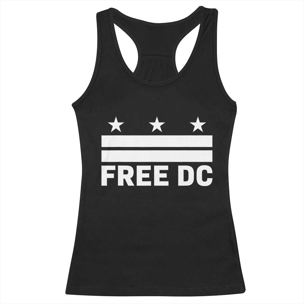 Free DC Racerback Tank Top Defend Washington D.C. Statehood Politics TS02 Black Print Your Wear