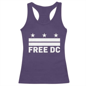 Free DC Racerback Tank Top Defend Washington D.C. Statehood Politics TS02 Purple Print Your Wear
