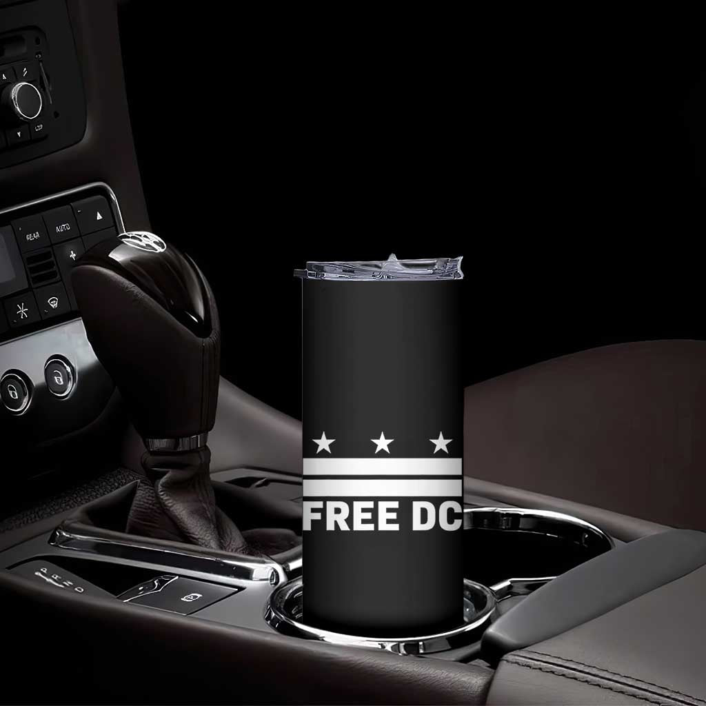 Free DC Skinny Tumbler Defend Washington D.C. Statehood Politics TS02 Print Your Wear