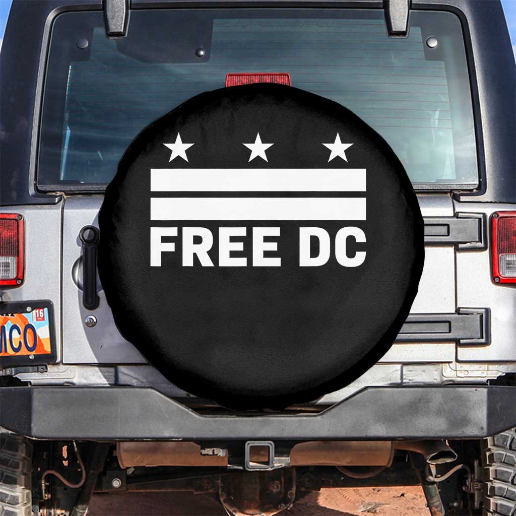Free DC Spare Tire Cover Defend Washington D.C. Statehood Politics TS02 No hole Black Print Your Wear