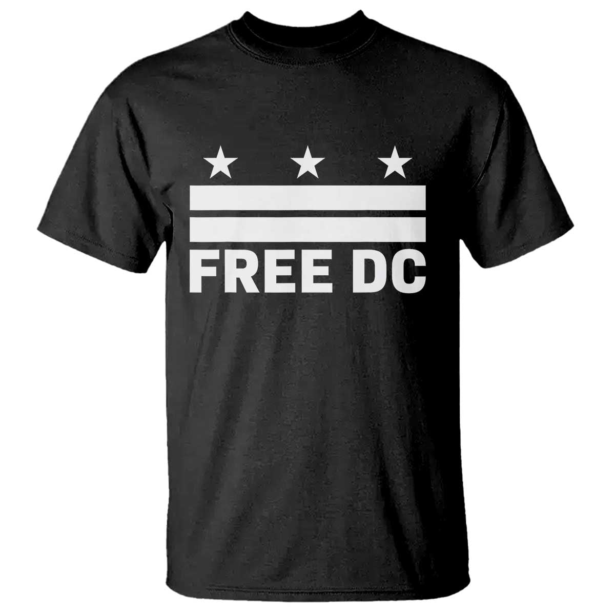 Free DC T Shirt Defend Washington D.C. Statehood Politics TS02 Black Print Your Wear