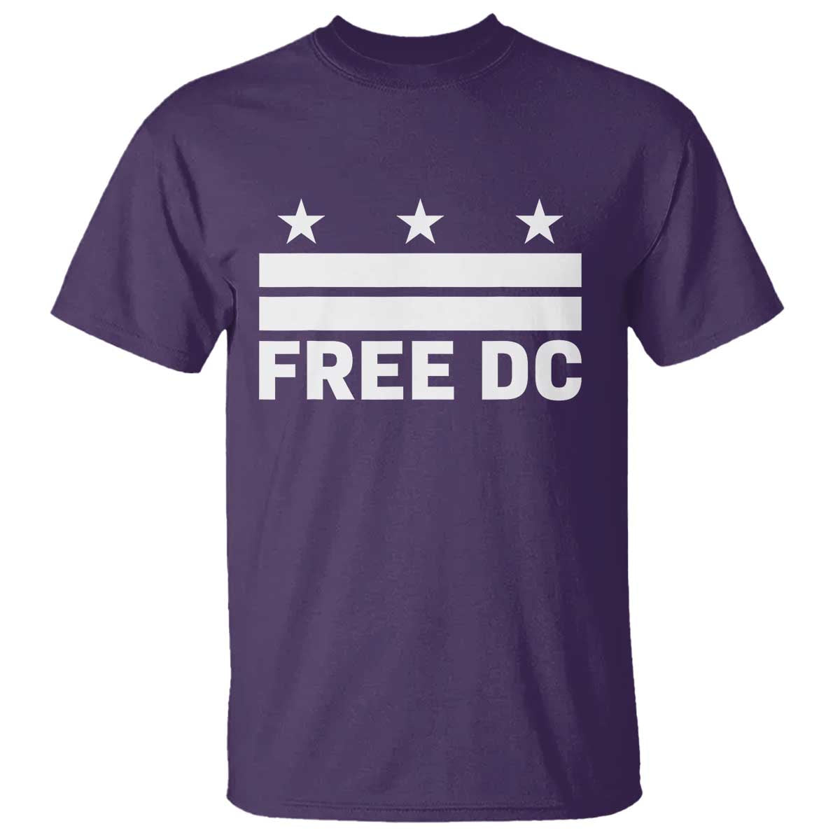 Free DC T Shirt Defend Washington D.C. Statehood Politics TS02 Purple Print Your Wear