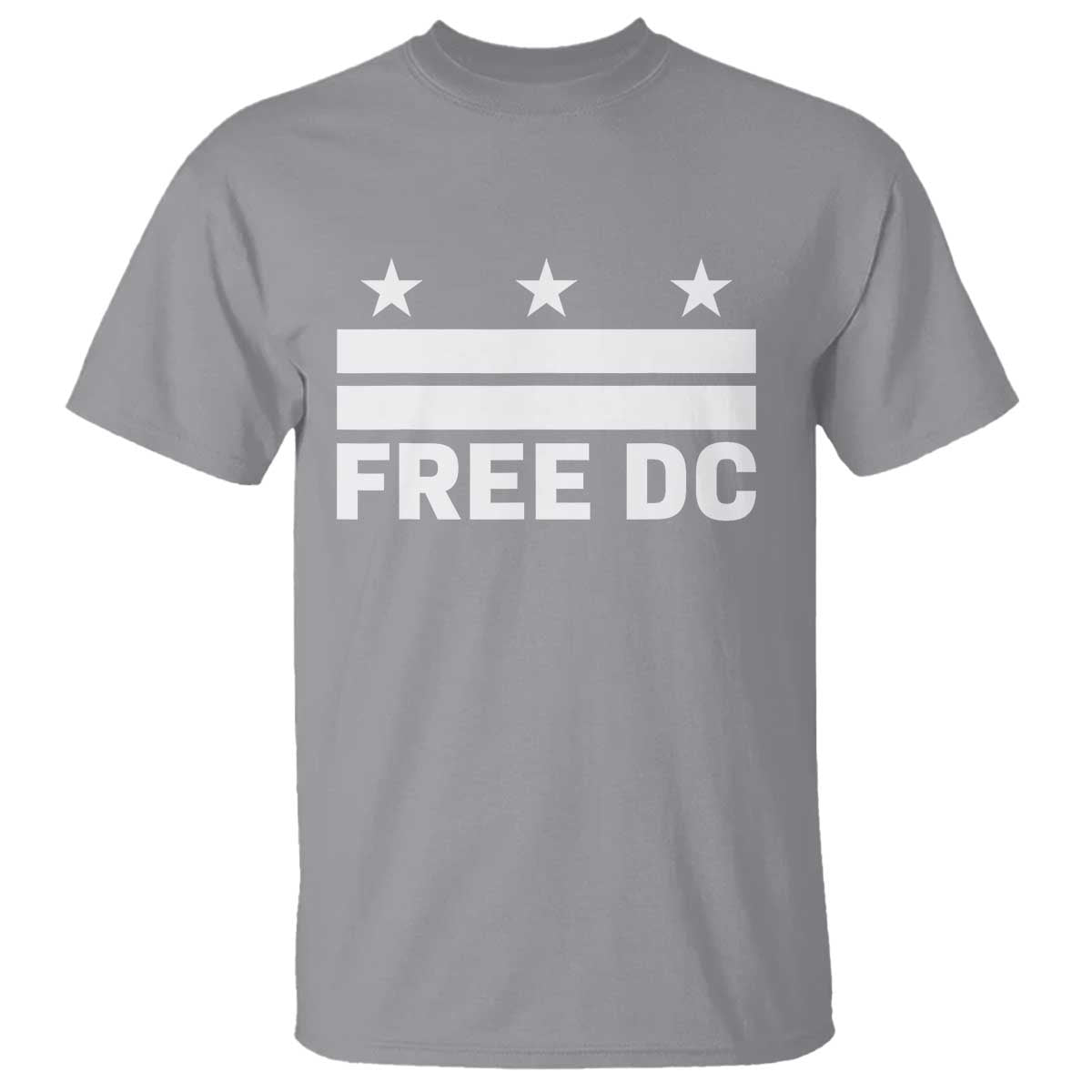 Free DC T Shirt Defend Washington D.C. Statehood Politics TS02 Sport Gray Print Your Wear