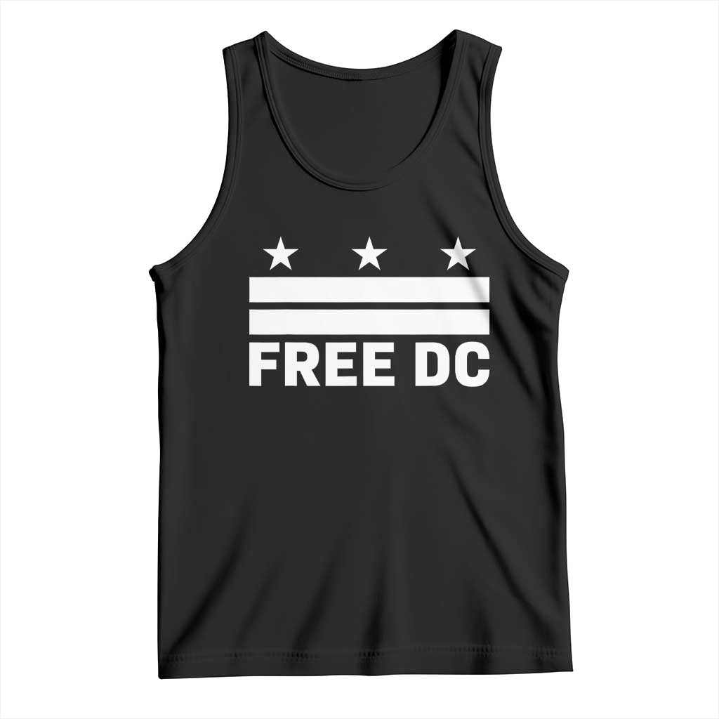 Free DC Tank Top Defend Washington D.C. Statehood Politics TS02 Black Print Your Wear