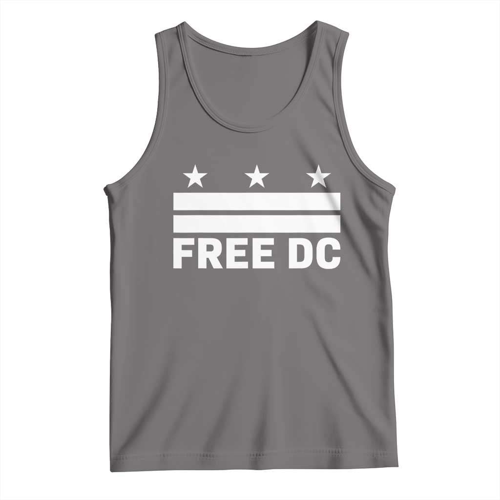 Free DC Tank Top Defend Washington D.C. Statehood Politics TS02 Deep Heather Print Your Wear