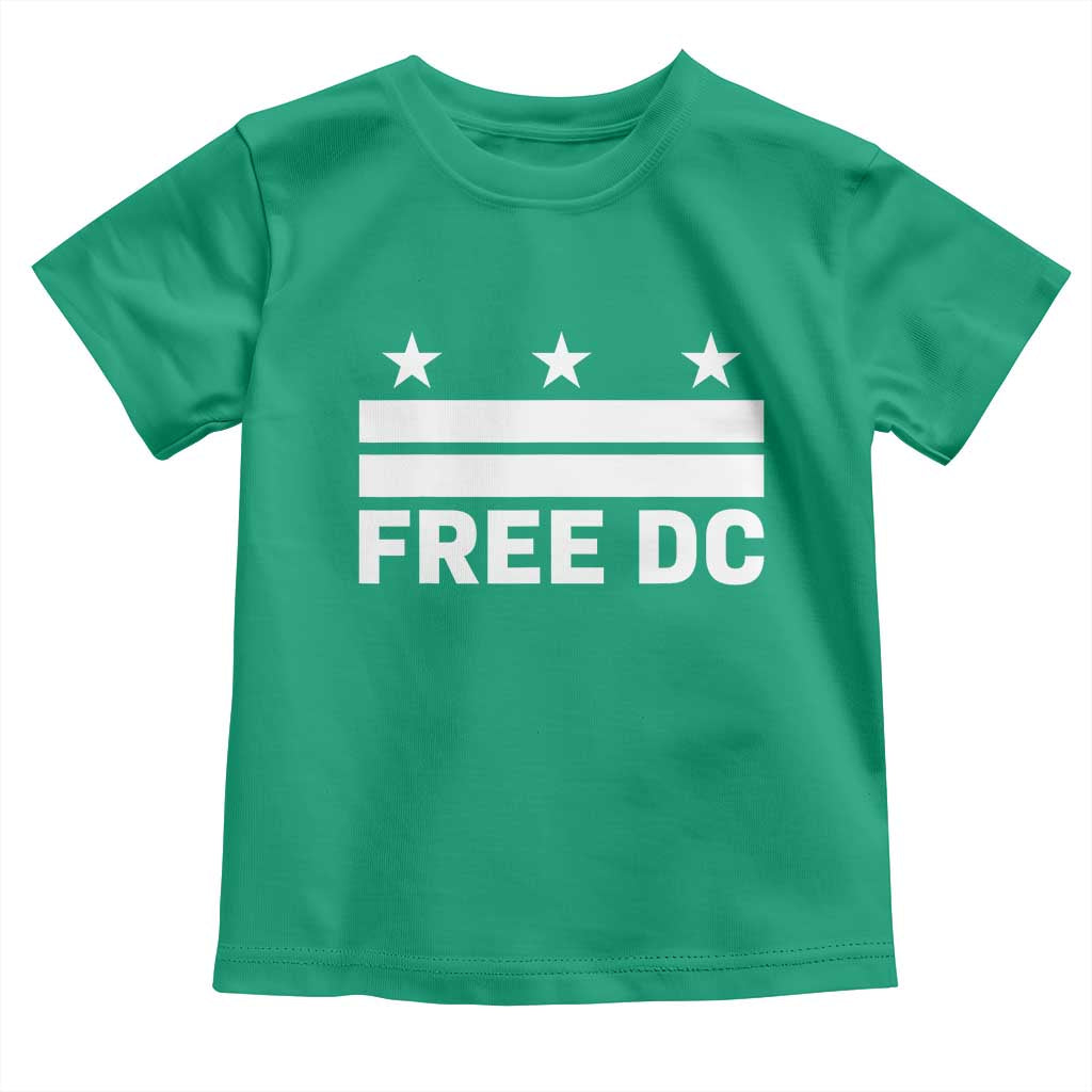 Free DC Toddler T Shirt Defend Washington D.C. Statehood Politics TS02 Irish Green Print Your Wear