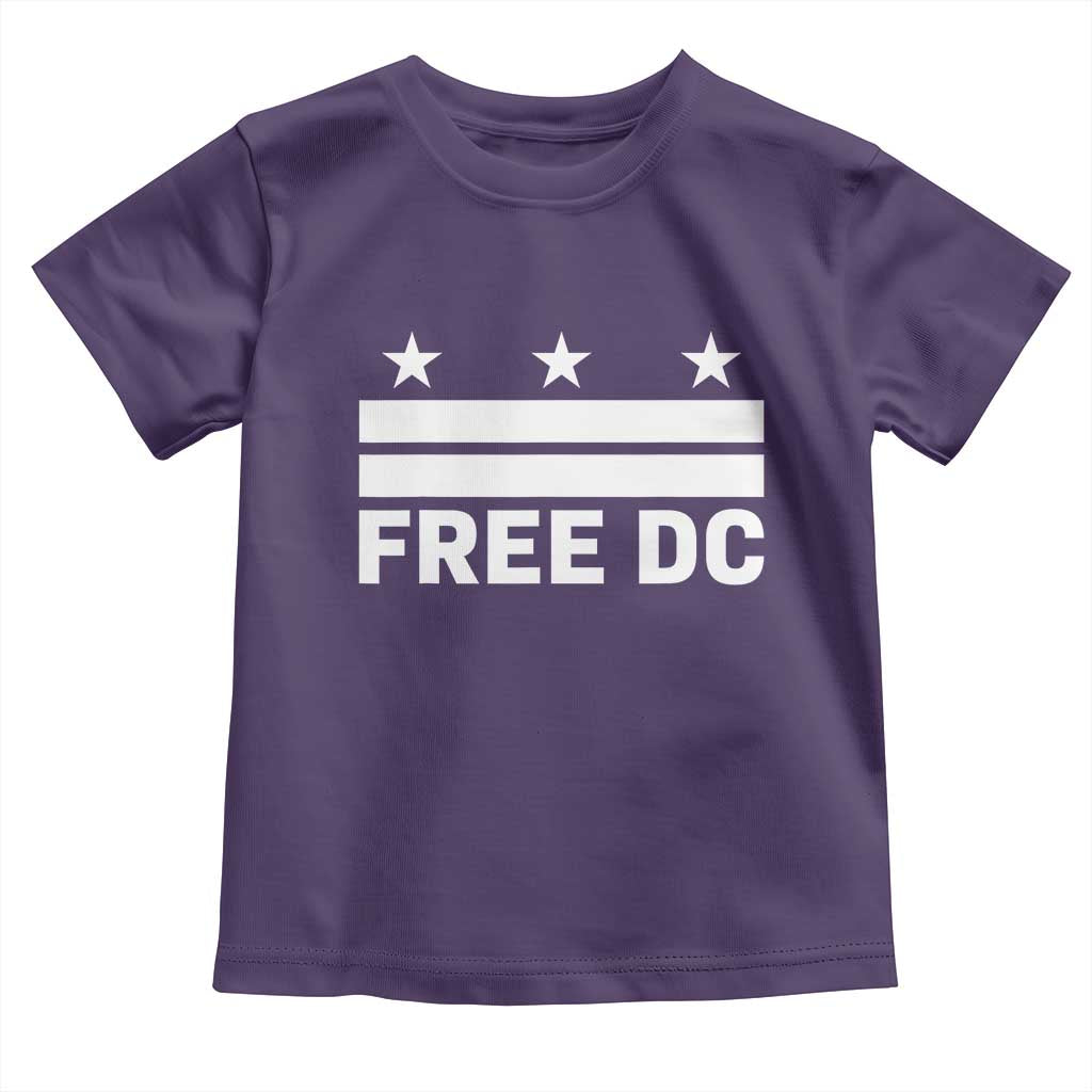 Free DC Toddler T Shirt Defend Washington D.C. Statehood Politics TS02 Purple Print Your Wear