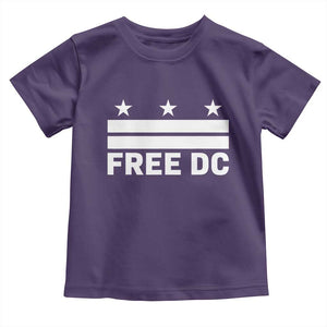 Free DC Toddler T Shirt Defend Washington D.C. Statehood Politics TS02 Purple Print Your Wear