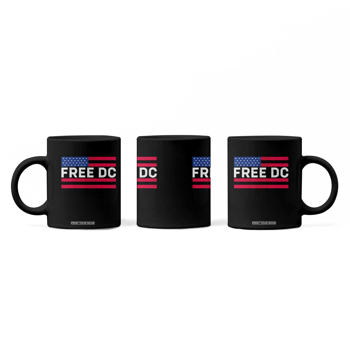 Free DC Patriotic Coffee Mug Defend Washington D.C. Statehood American Flag TS02 Print Your Wear
