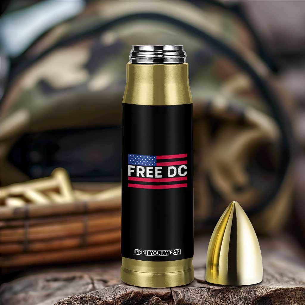 Free DC Patriotic Bullet Tumbler Defend Washington D.C. Statehood American Flag TS02 Print Your Wear