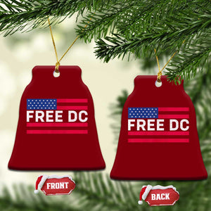 Free DC Patriotic Ceramic Ornament Defend Washington D.C. Statehood American Flag TS02 Print Your Wear