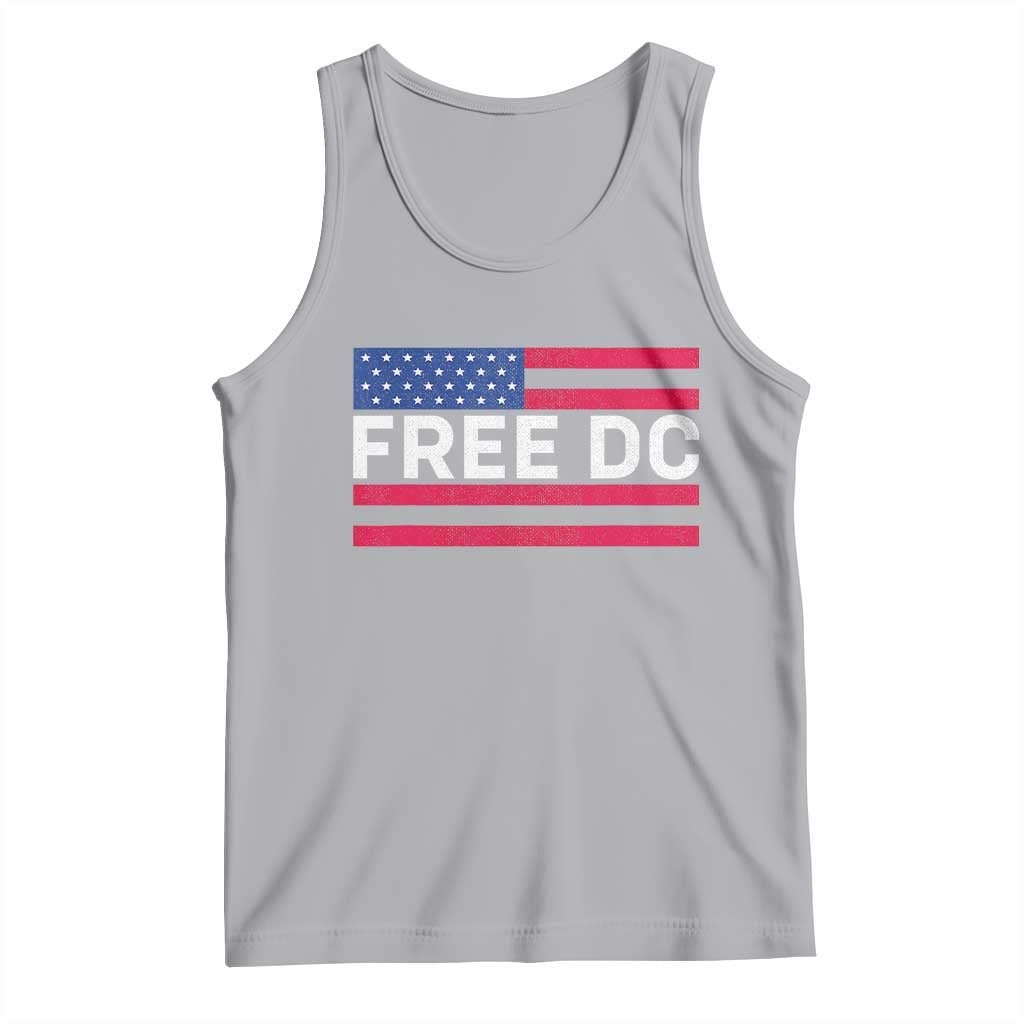 Free DC Patriotic Tank Top Defend Washington D.C. Statehood American Flag TS02 Athletic Heather Print Your Wear