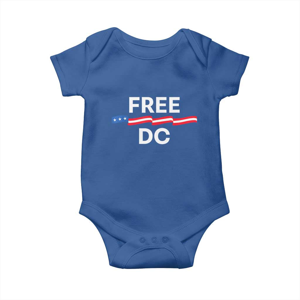 Free DC Baby Onesie Defend Washington D.C. Statehood Rights TS02 Royal Blue Print Your Wear