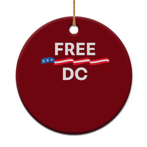 Free DC Ceramic Ornament Defend Washington D.C. Statehood Rights TS02 1pc Red Print Your Wear