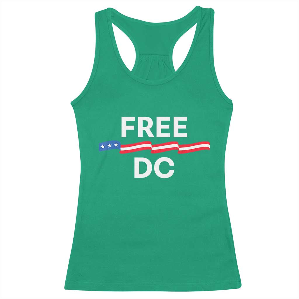 Free DC Racerback Tank Top Defend Washington D.C. Statehood Rights TS02 Irish Green Print Your Wear
