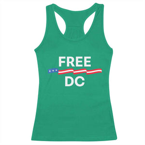 Free DC Racerback Tank Top Defend Washington D.C. Statehood Rights TS02 Irish Green Print Your Wear