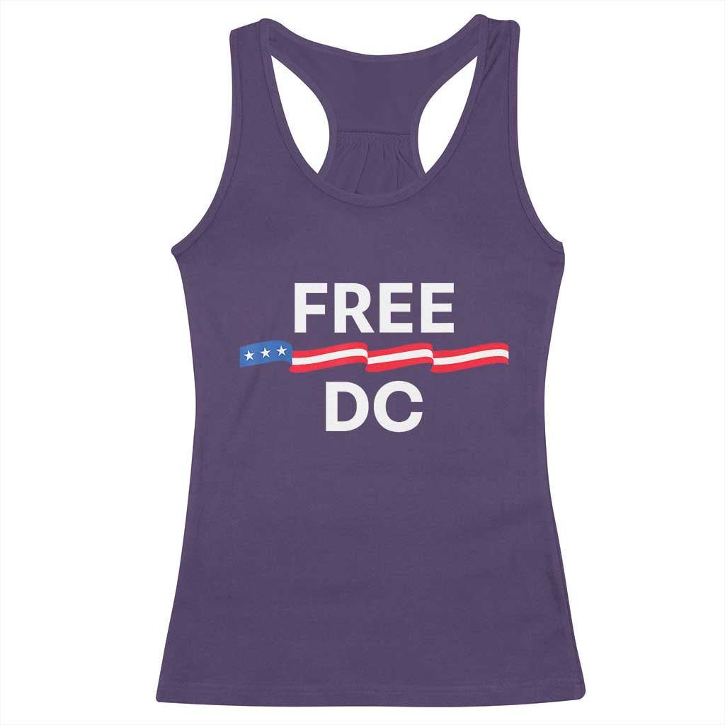Free DC Racerback Tank Top Defend Washington D.C. Statehood Rights TS02 Purple Print Your Wear