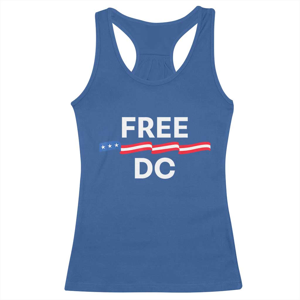 Free DC Racerback Tank Top Defend Washington D.C. Statehood Rights TS02 Royal Blue Print Your Wear
