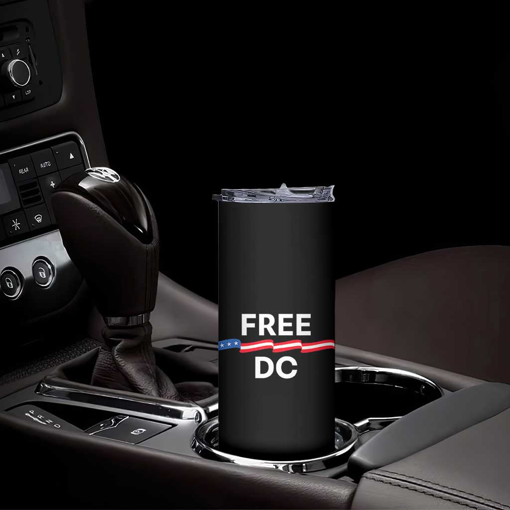 Free DC Skinny Tumbler Defend Washington D.C. Statehood Rights TS02 Print Your Wear