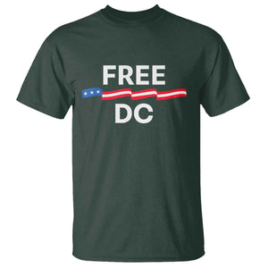 Free DC T Shirt Defend Washington D.C. Statehood Rights TS02 Dark Forest Green Print Your Wear