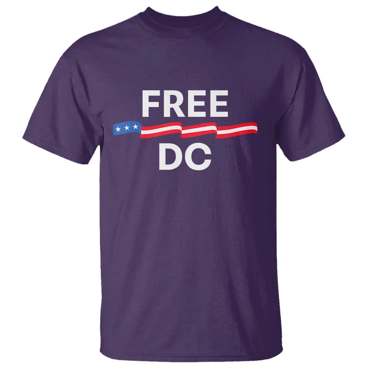 Free DC T Shirt Defend Washington D.C. Statehood Rights TS02 Purple Print Your Wear