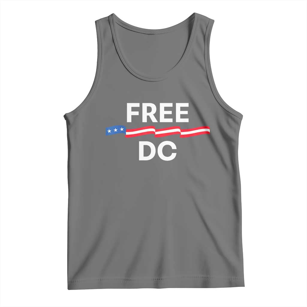 Free DC Tank Top Defend Washington D.C. Statehood Rights TS02 Black Heather Print Your Wear