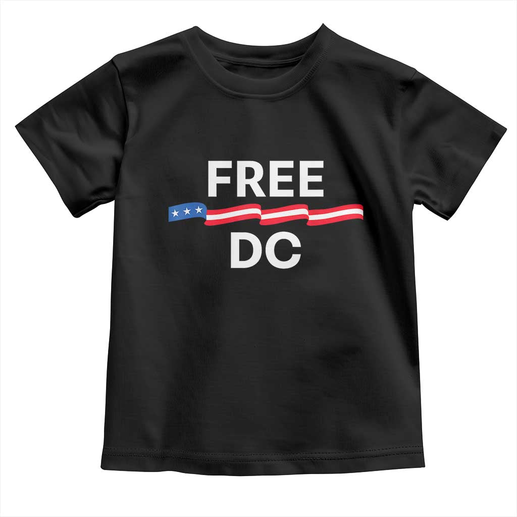 Free DC Toddler T Shirt Defend Washington D.C. Statehood Rights TS02 Black Print Your Wear