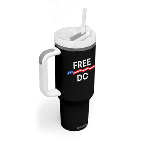 Free DC Tumbler With Handle Defend Washington D.C. Statehood Rights TS02 Print Your Wear