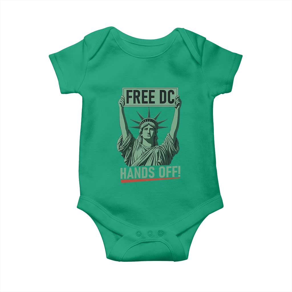 Free DC Hands Off Baby Onesie Statue of Liberty for Washington D.C. Rights TS02 Irish Green Print Your Wear