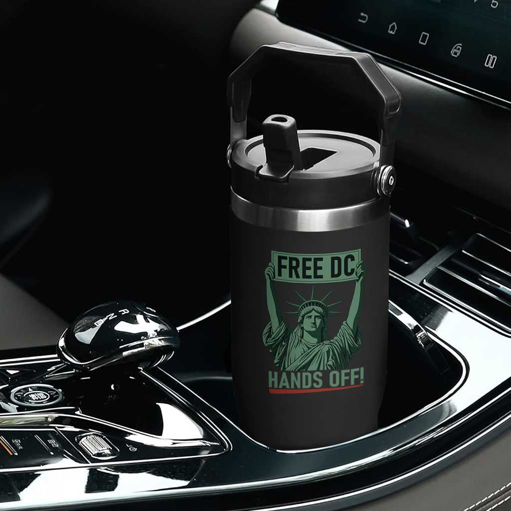 Free DC Hands Off Flip Straw Tumbler Statue of Liberty for Washington D.C. Rights TS02 Print Your Wear