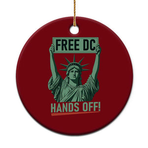 Free DC Hands Off Ceramic Ornament Statue of Liberty for Washington D.C. Rights TS02 1pc Red Print Your Wear