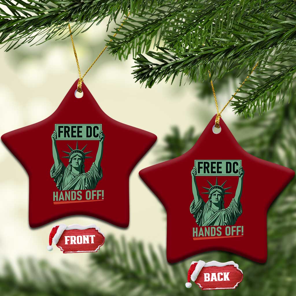 Free DC Hands Off Ceramic Ornament Statue of Liberty for Washington D.C. Rights TS02 Print Your Wear