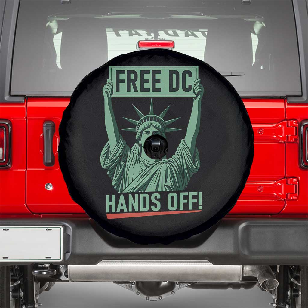 Free DC Hands Off Spare Tire Cover Statue of Liberty for Washington D.C. Rights TS02 Black Print Your Wear