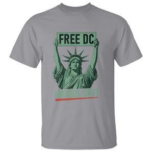 Free DC Hands Off T Shirt Statue of Liberty for Washington D.C. Rights TS02 Sport Gray Print Your Wear