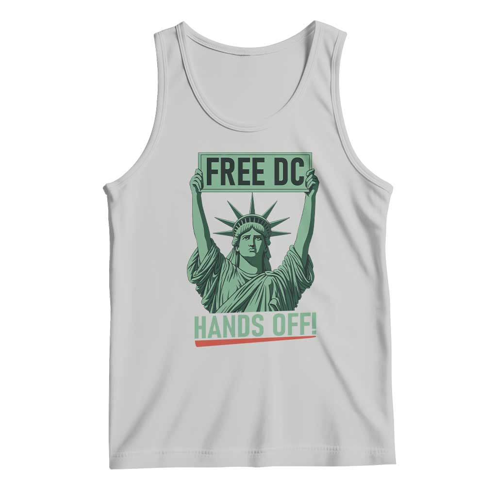 Free DC Hands Off Tank Top Statue of Liberty for Washington D.C. Rights TS02 Ash Print Your Wear