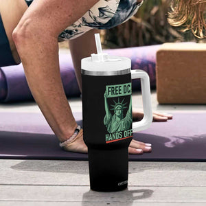 Free DC Hands Off Tumbler With Handle Statue of Liberty for Washington D.C. Rights TS02 Print Your Wear